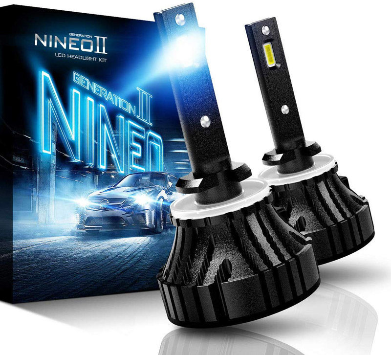 NINEO 880 LED Headlight Bulbs CREE Chips 12000Lm Extremely Bright 360 Degree Adjustable_01