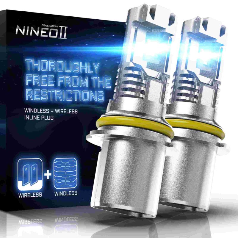 NINEO WINDLESS 9007 LED FOG BULBS, 12000LM HB5 Lights 6500K Cool